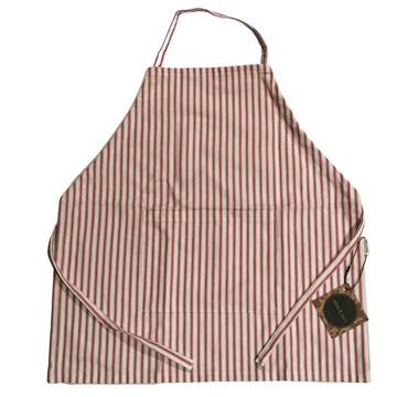 Coastal Heritage Red and White Striped Apron