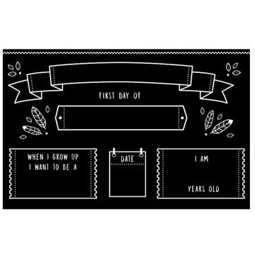 Chalkboard Back To School Placemat