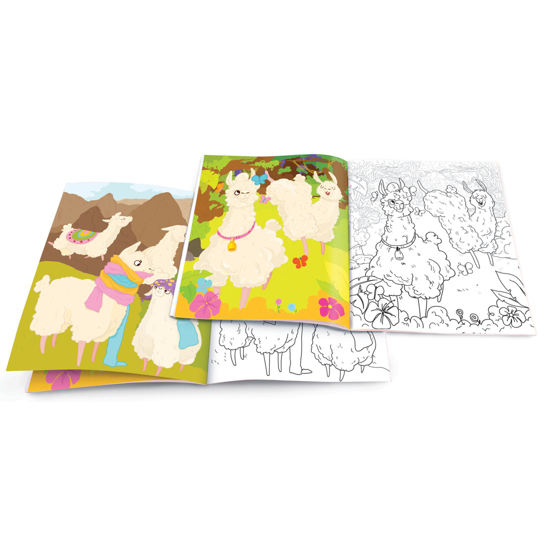 Llama Drama Dry Erase Coloring Book