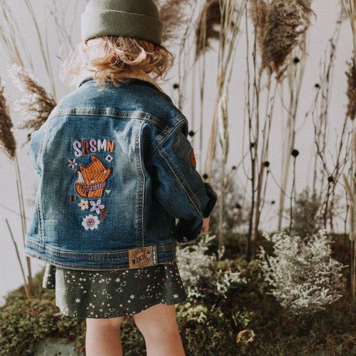 DENIM JACKET WITH EMBROIDERY, BABY GIRL