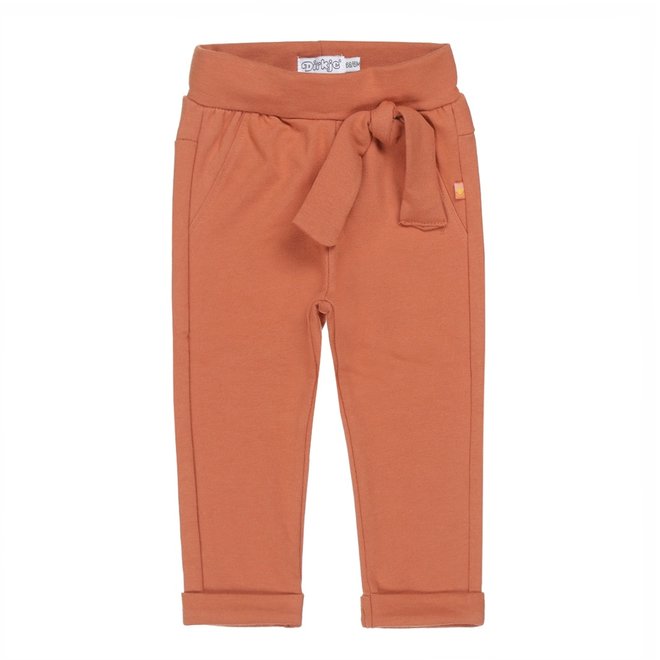 trouser rust brown with bow