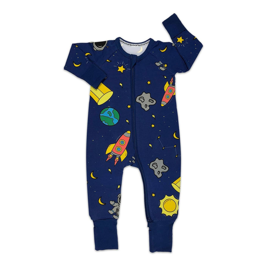 Space, Blue Baby Pajamas