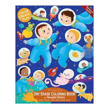 Space Adventure Dry Erase Coloring Book