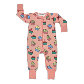 Cupcakes, Pink Baby Pajamas