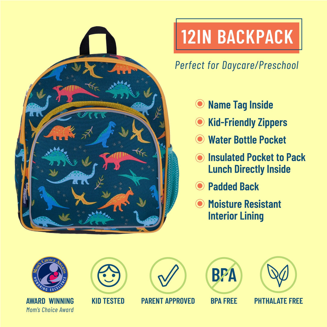 Jurassic Dinosaurs 12 Inch Backpack