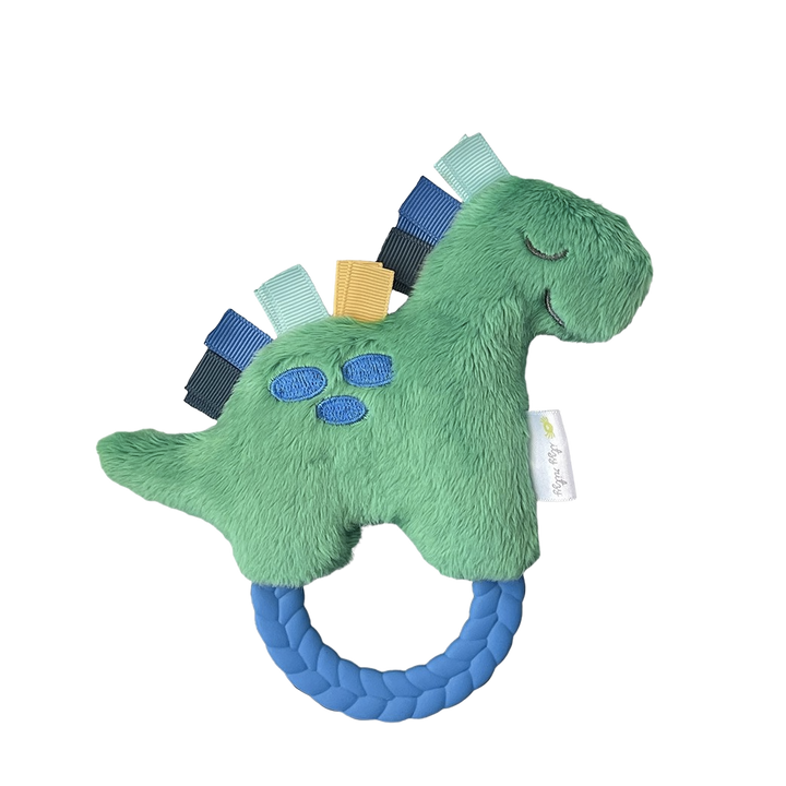 Dino Ritzy Rattle Pal™ Plush Rattle Pal with Teether