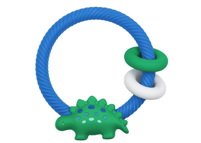 Ritzy Rattle Silicone Teether Rattle | Dino