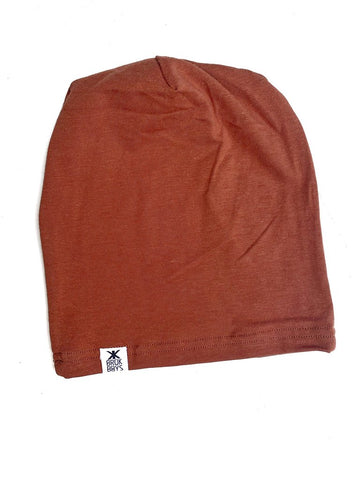Rust Bamboo Slouchy Hat