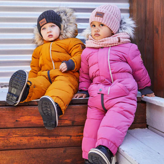 Pink 2025 baby snowsuit