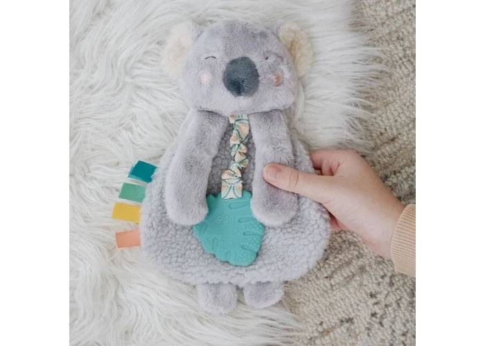 Itzy Lovey Plush with Silicone Teether Toy | Kayden the Koala