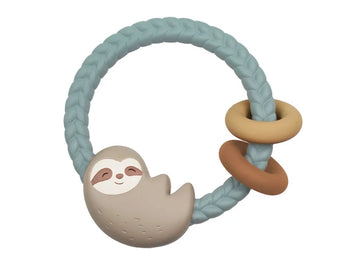 Ritzy Rattle Silicone Teether Rattle | Sloth
