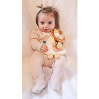 Itzy Lovey Plush with Silicone Teether Toy | Buddy the Lion