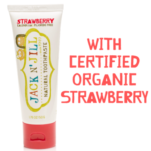 Strawberry Jack N' Jill Natural Toothpaste 50g