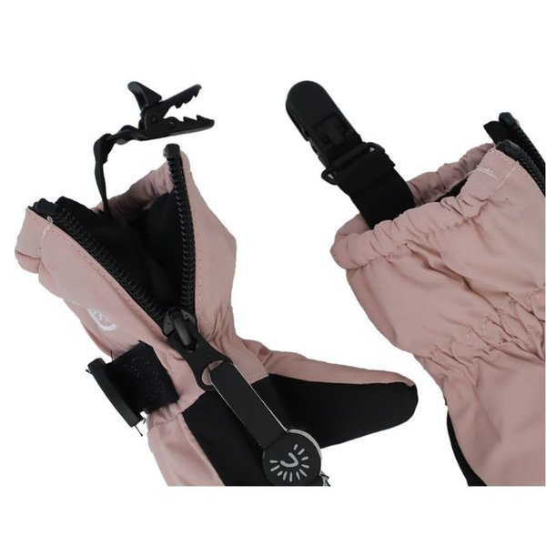 Mittens with Clips - Rose