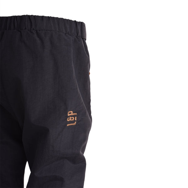 Outerwear Pants Lined in Cotton (Taal 1.0) | Black with Floral Lining