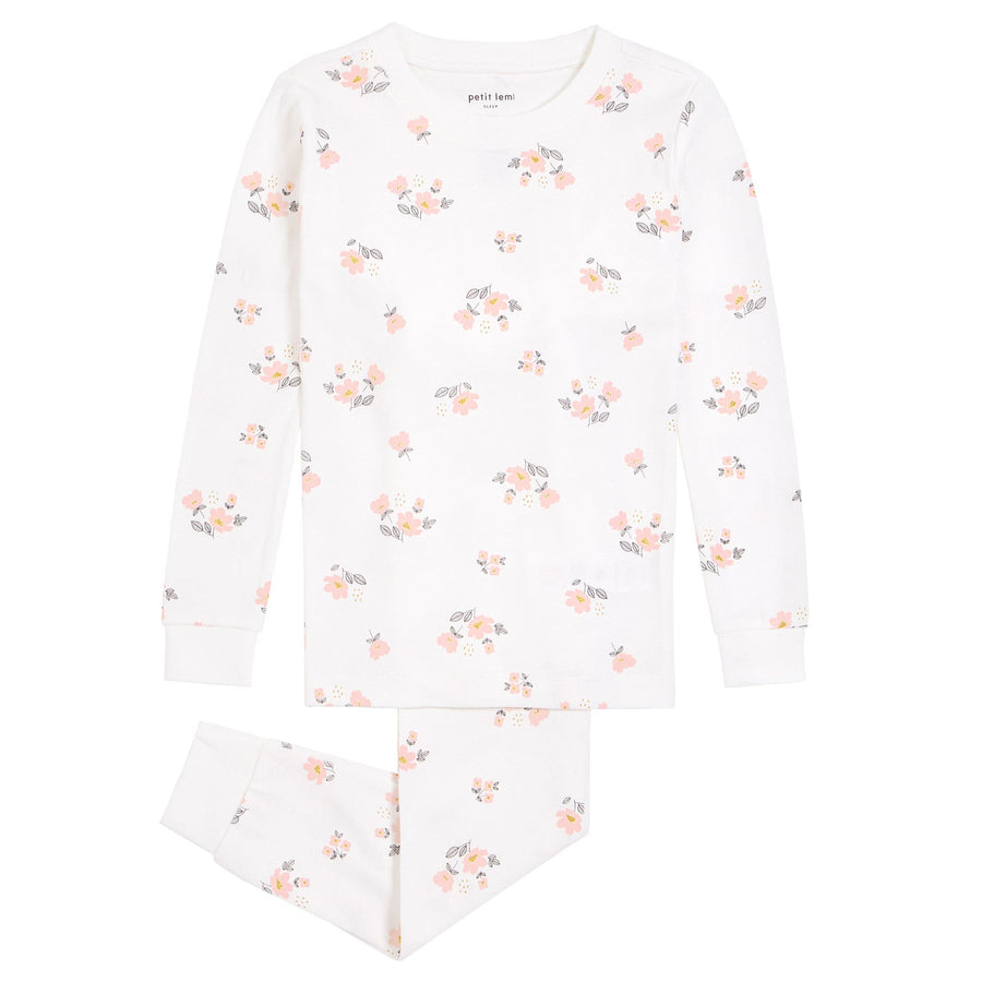 Off-White "Blossom" 2PC.  Pajamas
