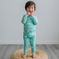 Shark Soiree Two-Piece Bamboo Viscose Pajama Set