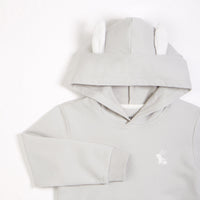 Pale Blue Hooded Bunny Ears Sweatshirt