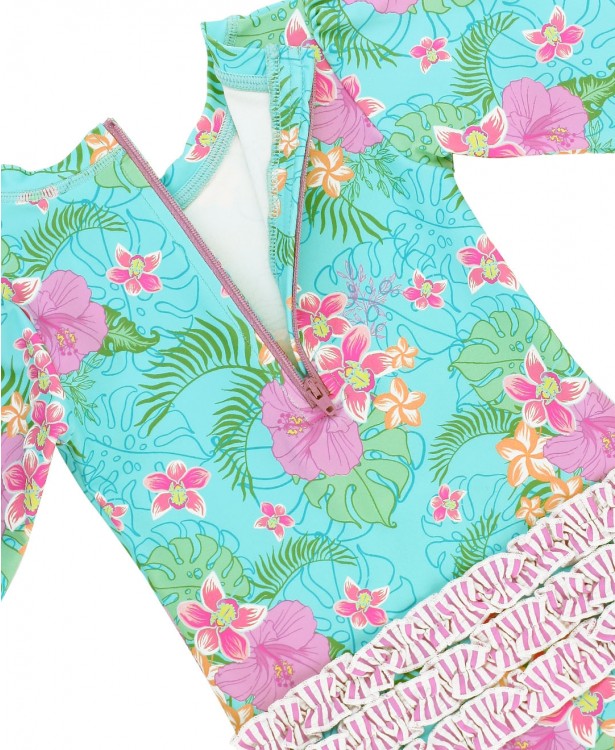 Orchid Oasis One Piece Rash Guard