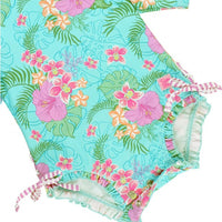 Orchid Oasis One Piece Rash Guard