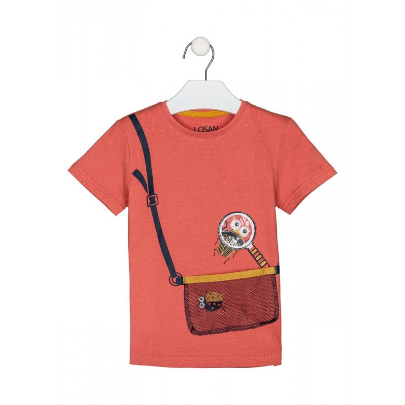 Short Sleeve T-Shirt with Mesh Patch, Child