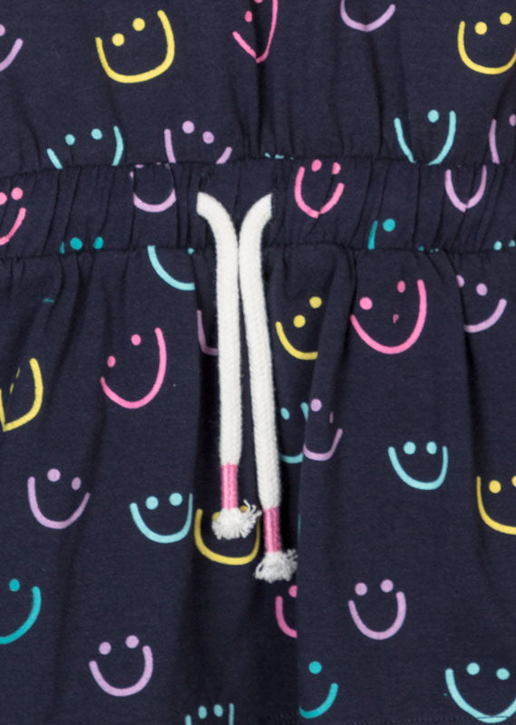 Short Sleeve Dress in Smile Print, Child