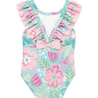 In Bloom Ruffle V-Back One Piece