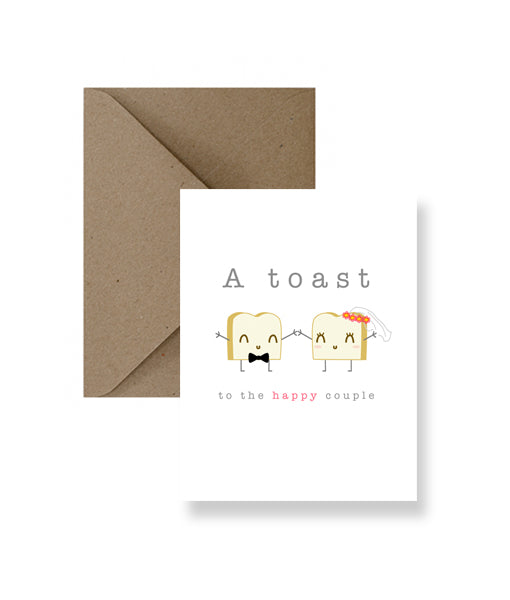 A Toast To The Happy Couple Greeting Card
