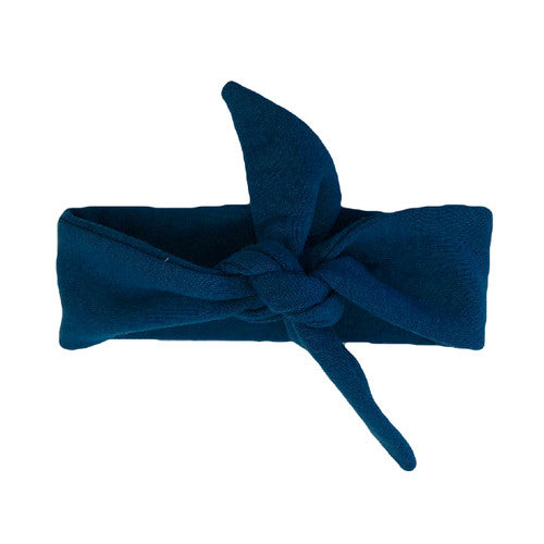 The Navy Top Knot Head Band