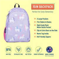Unicorn 15 Inch Backpack