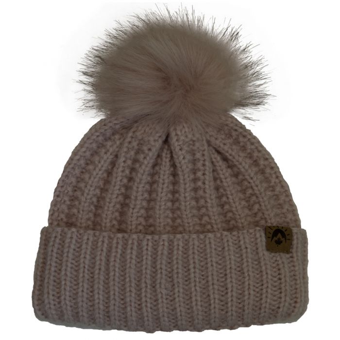 Knit Pompom Winter Hat