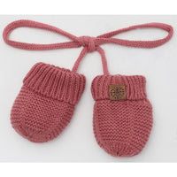 Cotton Knit Baby Mittens (Multiple Colors)