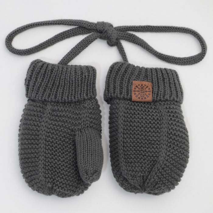 Cotton Knit Baby Mittens (Multiple Colors)