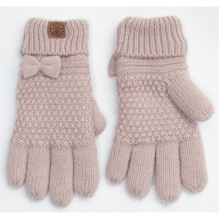 Knit Bow Gloves (Multiple Colors)