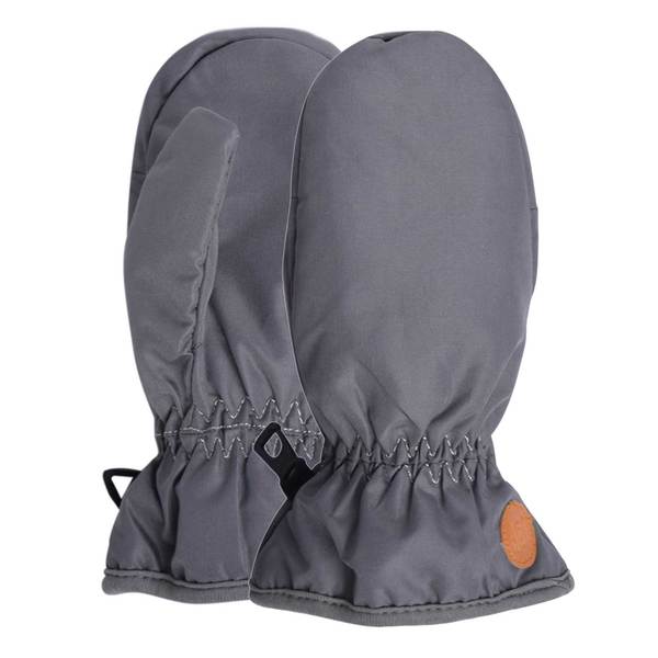 WATERPROOF MITTS LINED IN POLAR (GRAY)