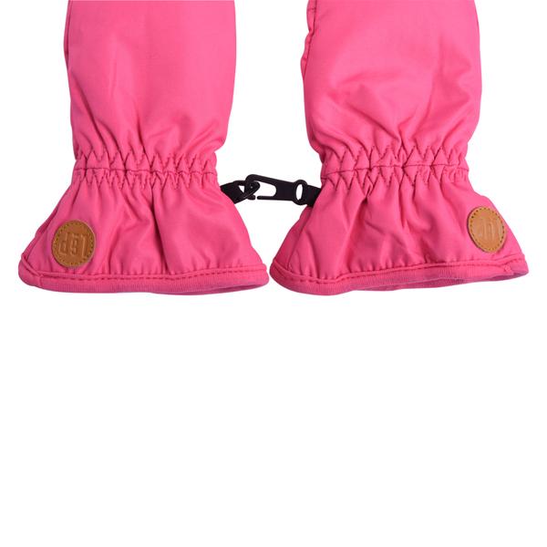 WATERPROOF MITTS LINED IN POLAR (PINK)