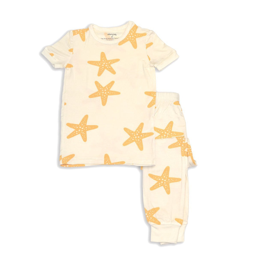 Bamboo Short Sleeve Pajama Set (Starfish Print)