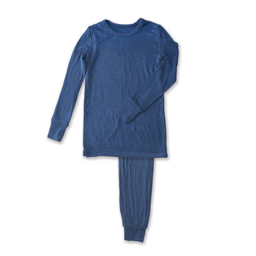 Bamboo Long Sleeve Pajama Set (Captain Navy)