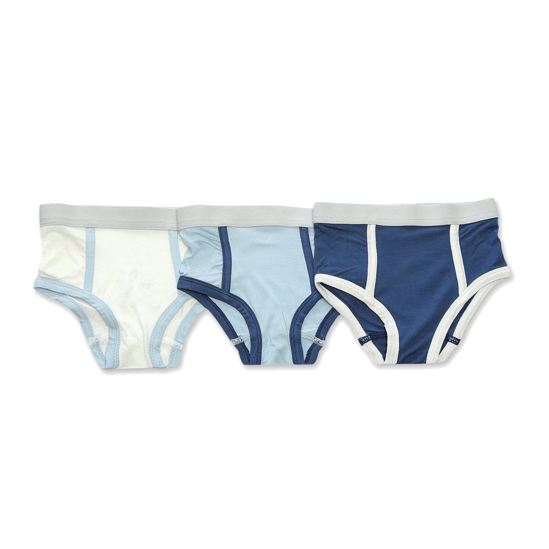 Bamboo Boys Briefs 3 pack (Baby Blue/Captain Navy/Feather)