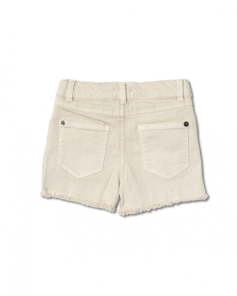 White flat shorts One day in NYC